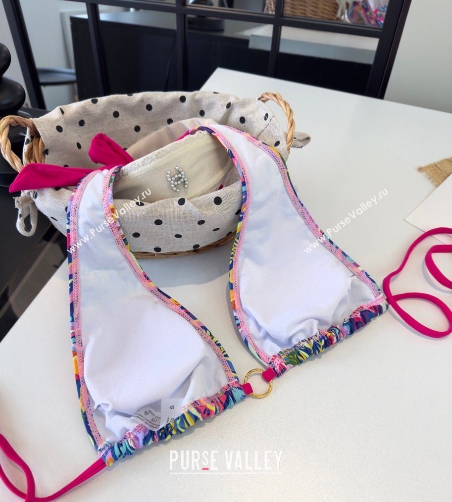 Versace Two-Pieces Swimwear with Print Shiny Pink 2026 0319 (SHI-260319093)