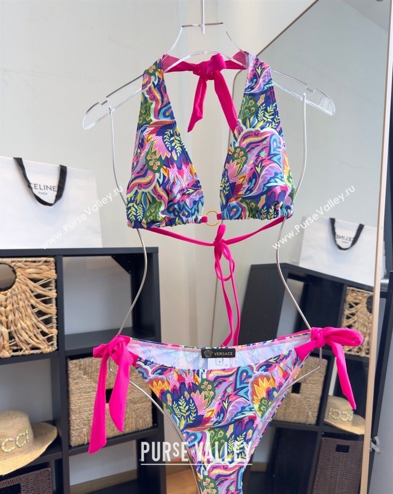 Versace Two-Pieces Swimwear with Print Shiny Pink 2026 0319 (SHI-260319093)