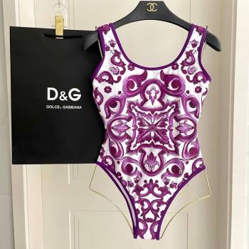 Dolce Gabbana Two-Pieces Swimwear Purple 2026 DG031903 (SHI-260319039)