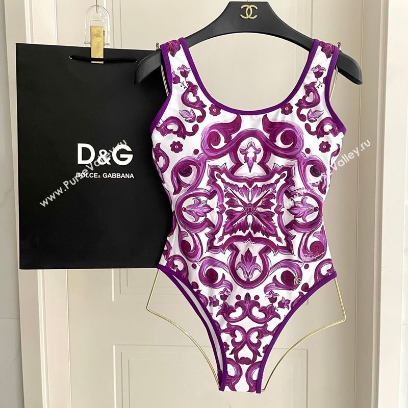 Dolce Gabbana Two-Pieces Swimwear Purple 2026 DG031903 (SHI-260319039)