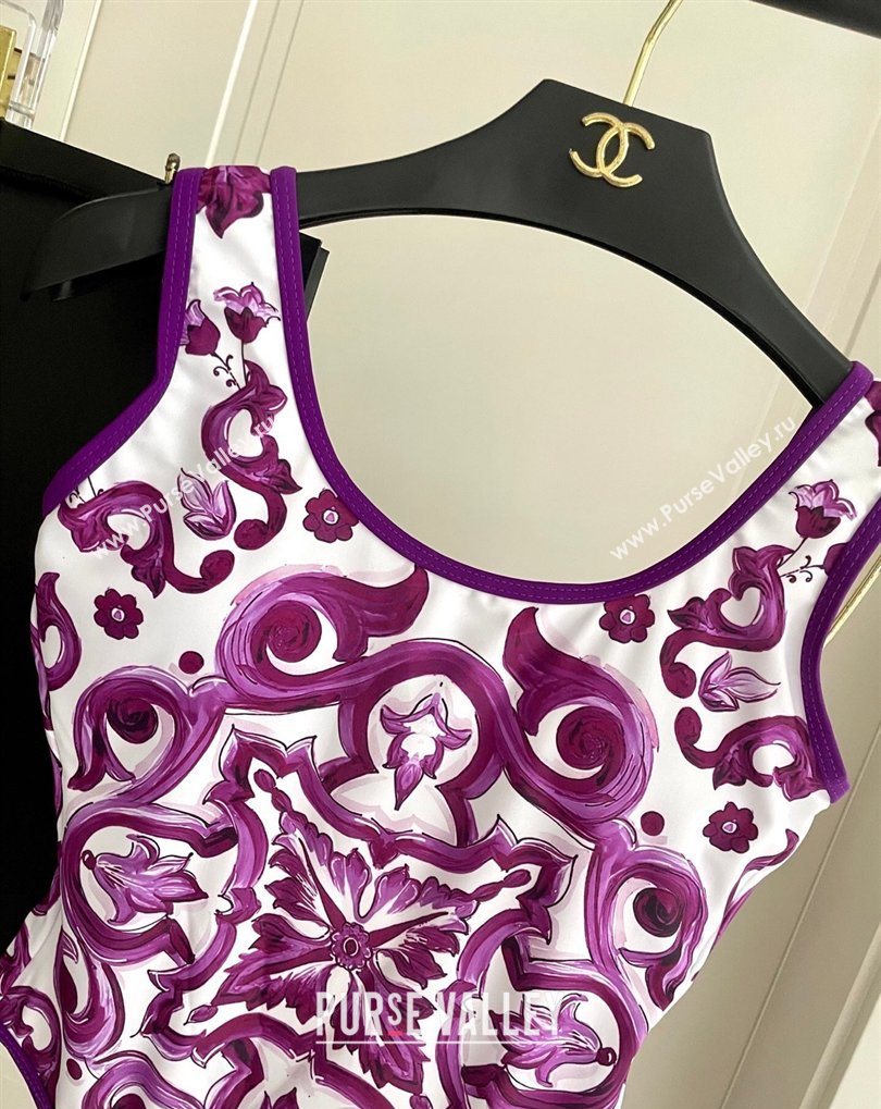 Dolce Gabbana Two-Pieces Swimwear Purple 2026 DG031903 (SHI-260319039)