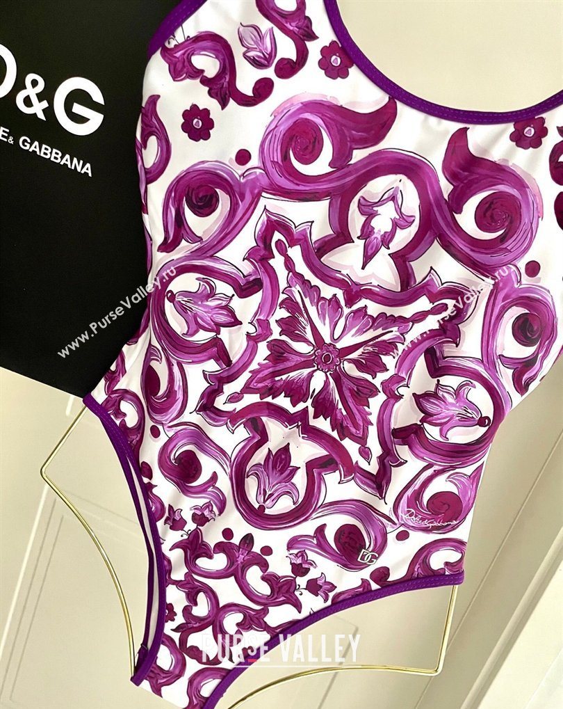 Dolce Gabbana Two-Pieces Swimwear Purple 2026 DG031903 (SHI-260319039)