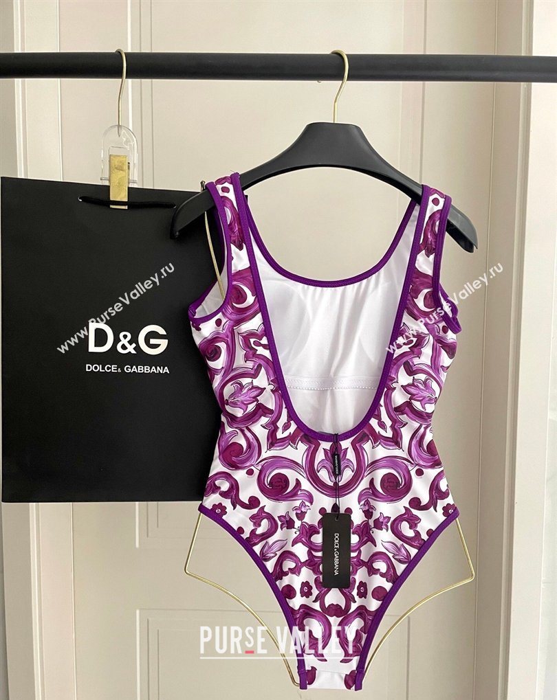 Dolce Gabbana Two-Pieces Swimwear Purple 2026 DG031903 (SHI-260319039)