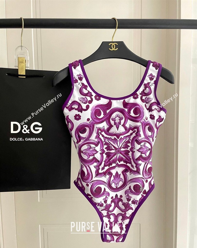 Dolce Gabbana Two-Pieces Swimwear Purple 2026 DG031903 (SHI-260319039)