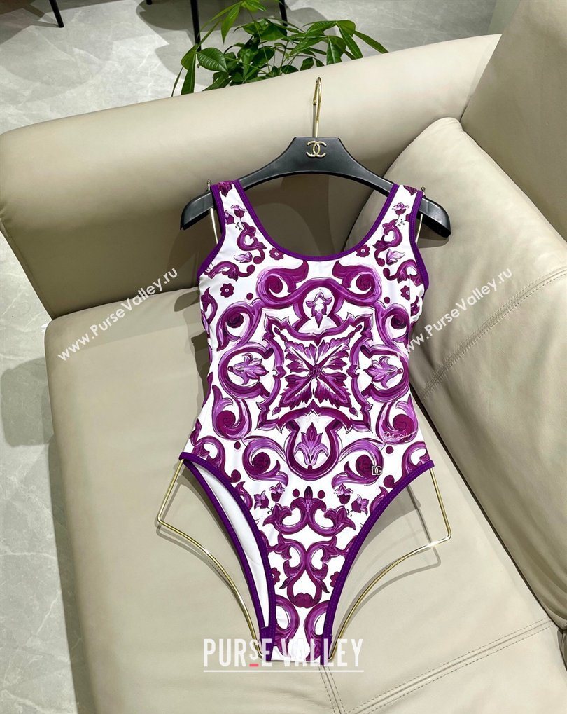 Dolce Gabbana Two-Pieces Swimwear Purple 2026 DG031903 (SHI-260319039)