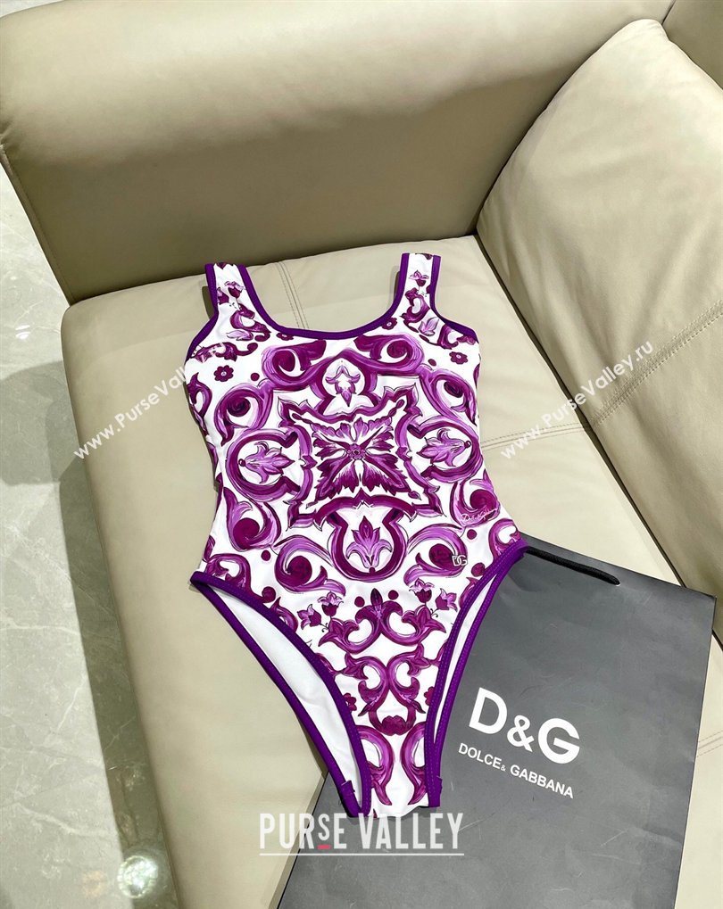 Dolce Gabbana Two-Pieces Swimwear Purple 2026 DG031903 (SHI-260319039)