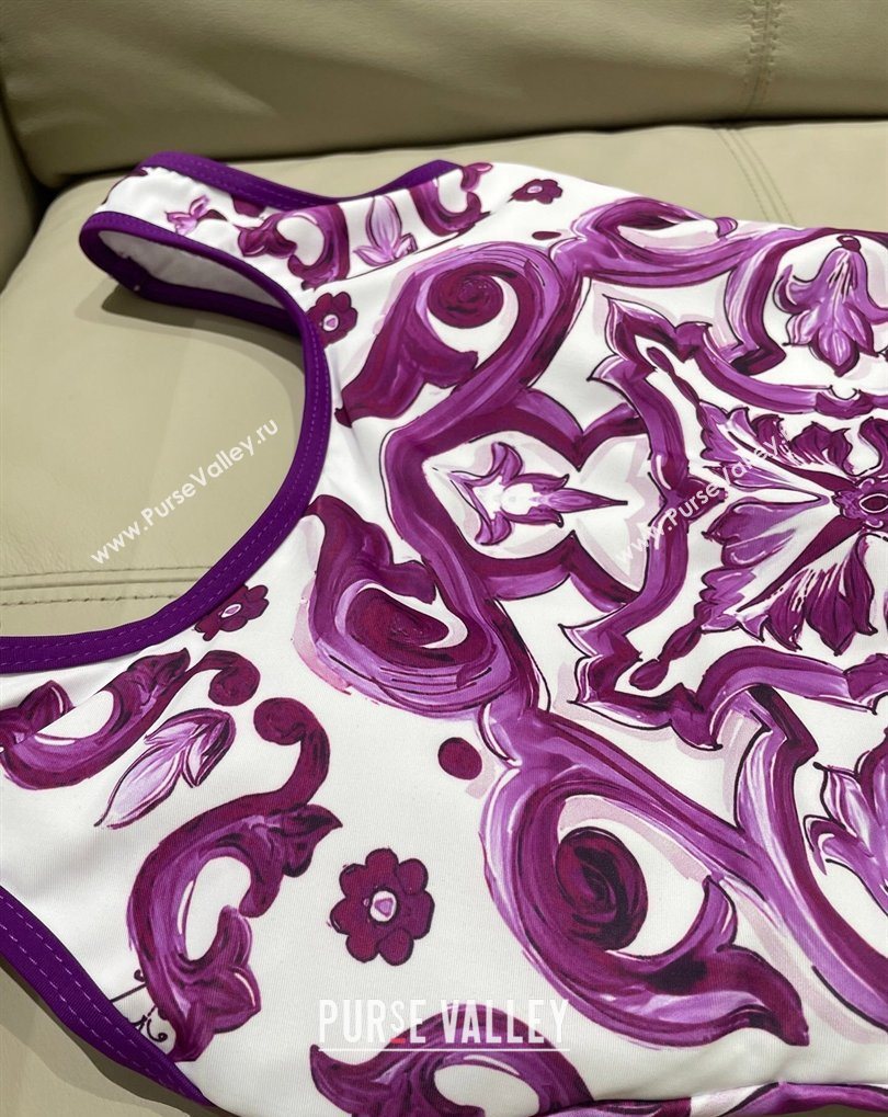 Dolce Gabbana Two-Pieces Swimwear Purple 2026 DG031903 (SHI-260319039)