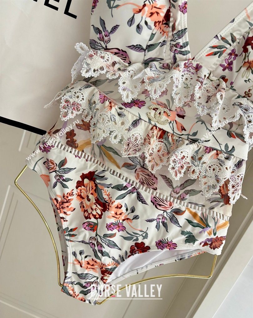Chanel One-Piece Swimwear with Flora Print 2026 0319 (SHI-260319030)