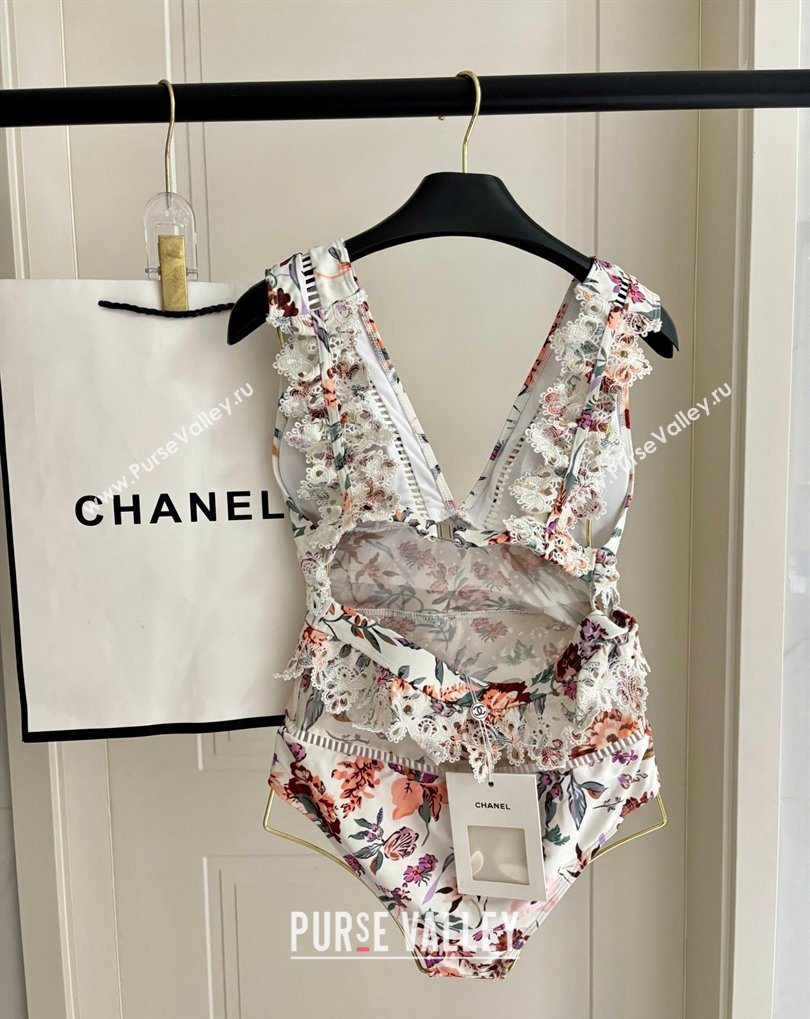 Chanel One-Piece Swimwear with Flora Print 2026 0319 (SHI-260319030)