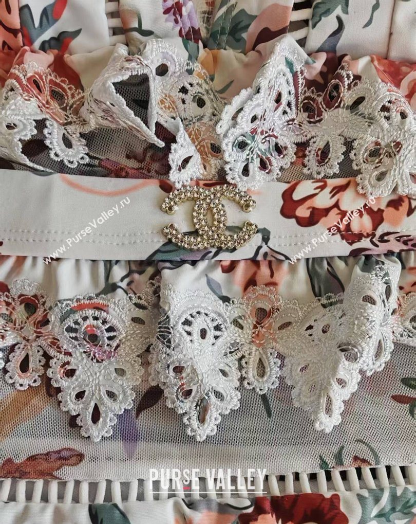 Chanel One-Piece Swimwear with Flora Print 2026 0319 (SHI-260319030)