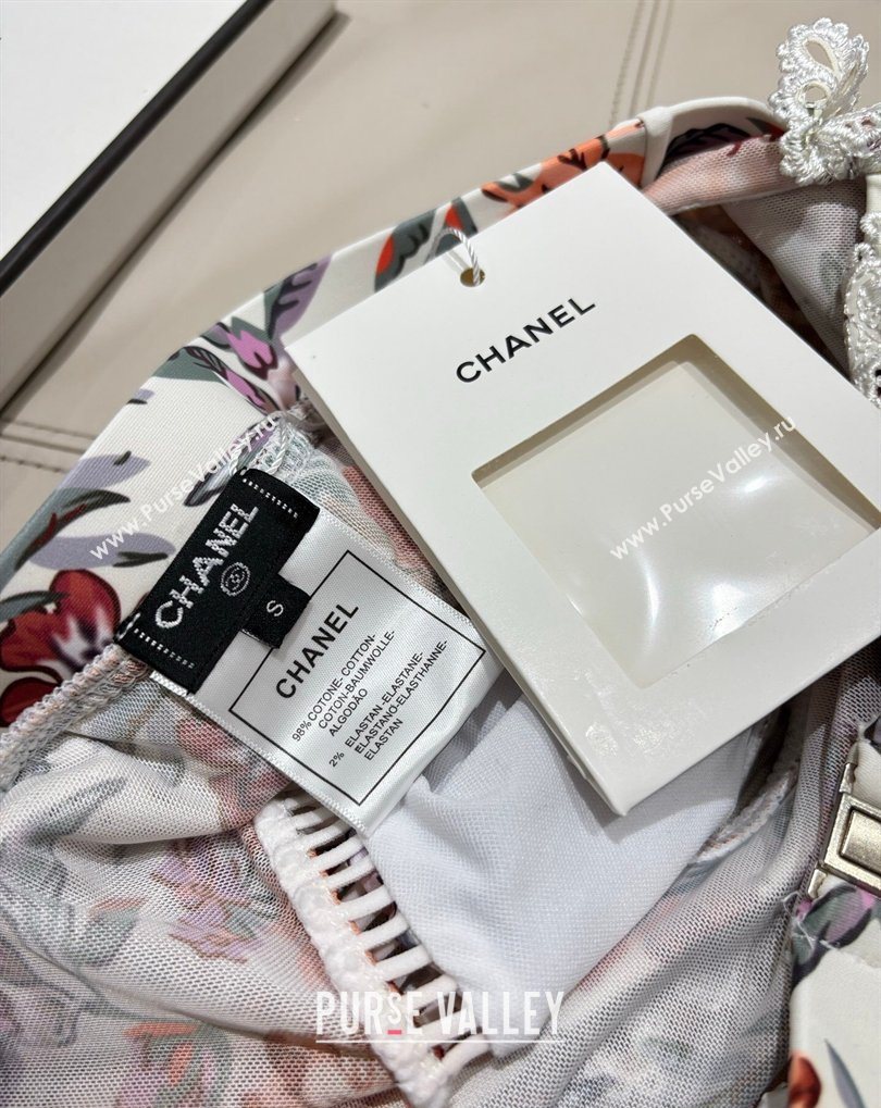 Chanel One-Piece Swimwear with Flora Print 2026 0319 (SHI-260319030)