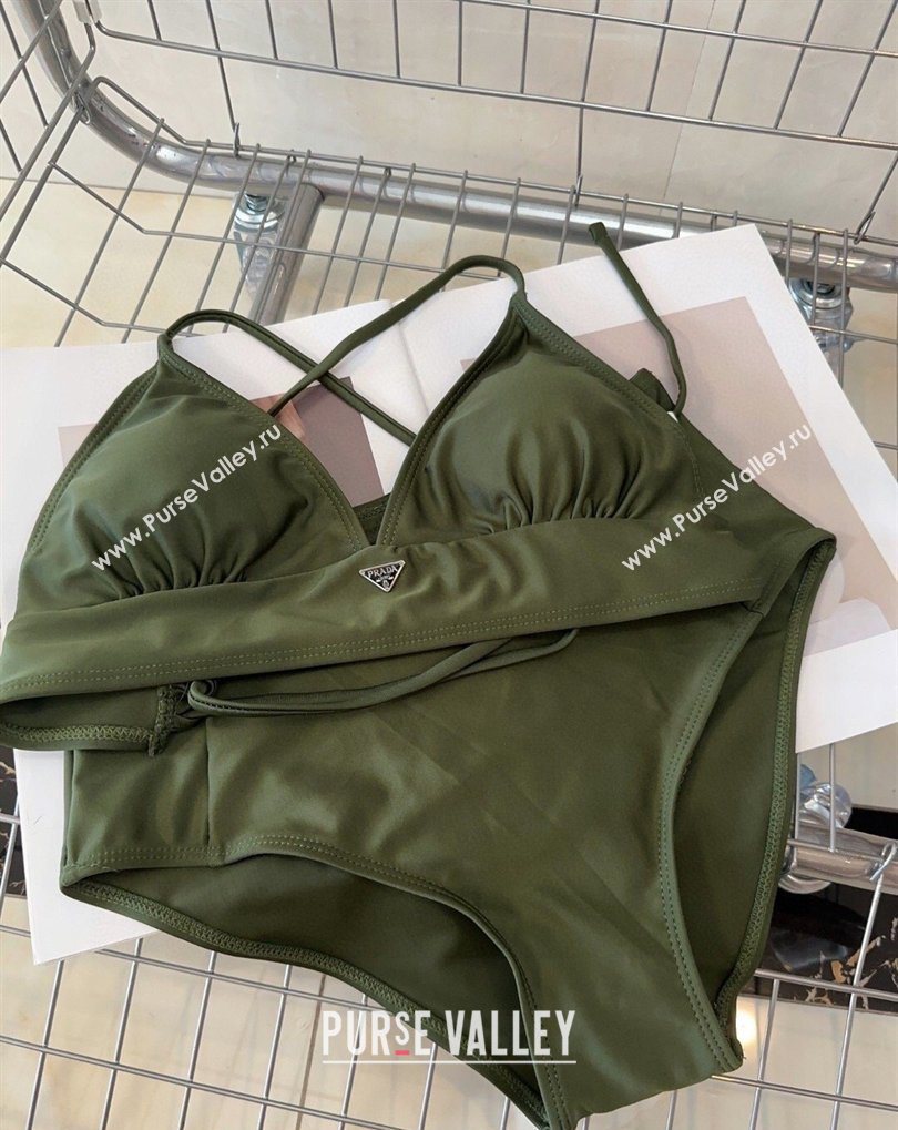 Prada One-Piece Swimwear Green 2026 0319 (SHI-260319087)