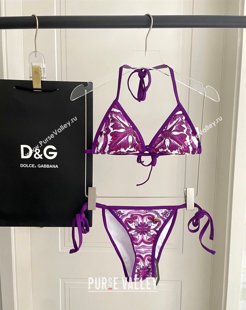 Dolce Gabbana Two-Pieces Swimwear Purple 2026 DG031903 (SHI-260319038)