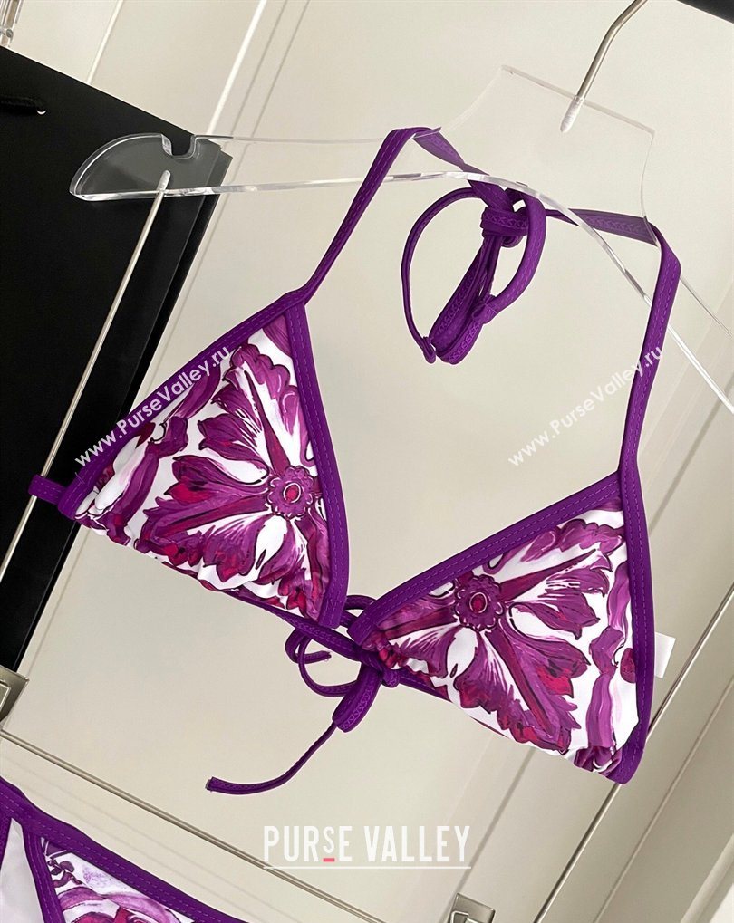 Dolce Gabbana Two-Pieces Swimwear Purple 2026 DG031903 (SHI-260319038)