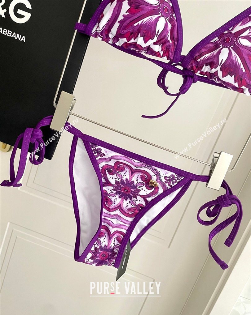 Dolce Gabbana Two-Pieces Swimwear Purple 2026 DG031903 (SHI-260319038)