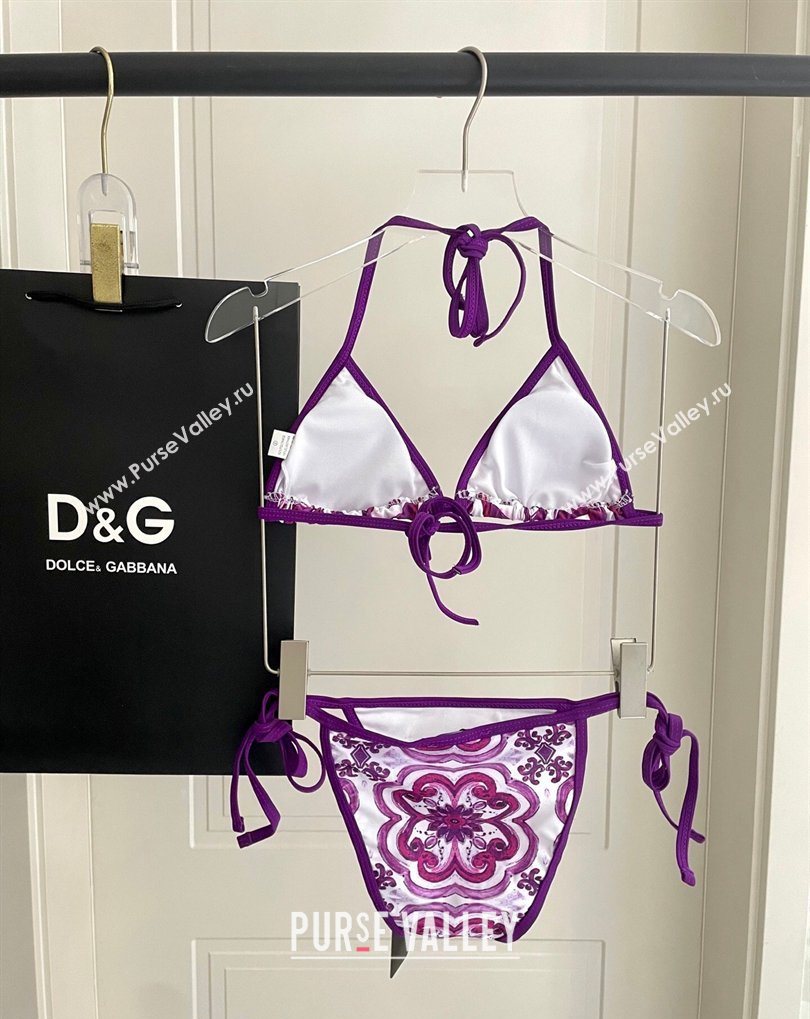 Dolce Gabbana Two-Pieces Swimwear Purple 2026 DG031903 (SHI-260319038)