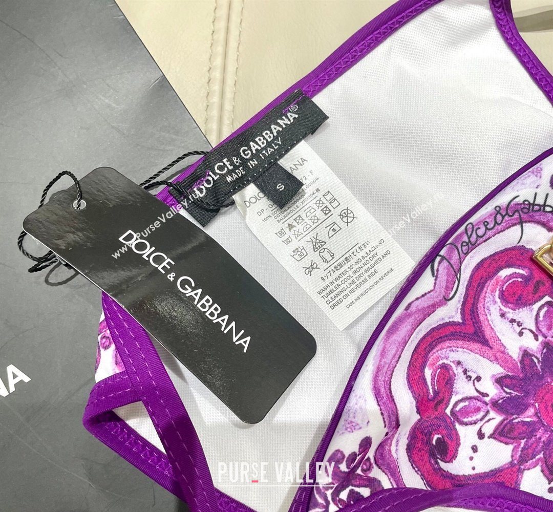 Dolce Gabbana Two-Pieces Swimwear Purple 2026 DG031903 (SHI-260319038)