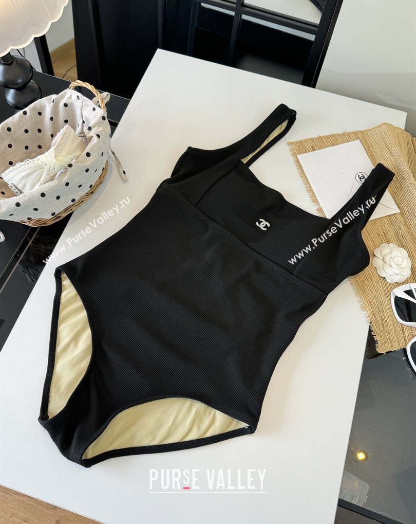 Chanel One-Piece Swimwear Black 2026 CH031803 (WM-260318093)