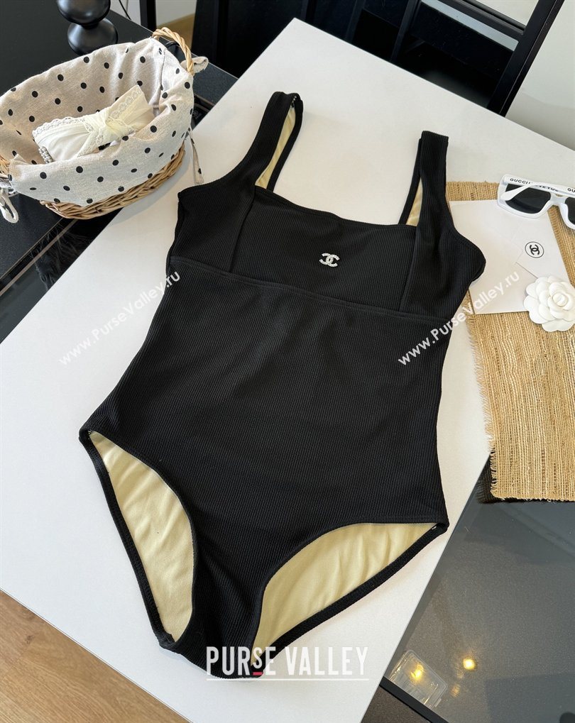 Chanel One-Piece Swimwear Black 2026 CH031803 (WM-260318093)