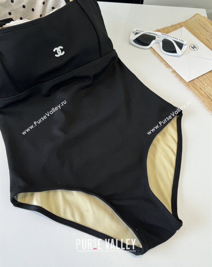 Chanel One-Piece Swimwear Black 2026 CH031803 (WM-260318093)