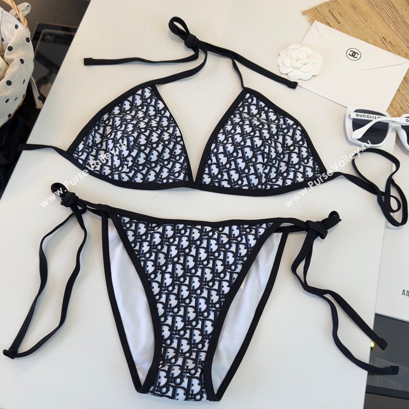 Dior Oblique Two-Pieces Swimwear Blue/Black 2026 DR031802 (WM-260318084)