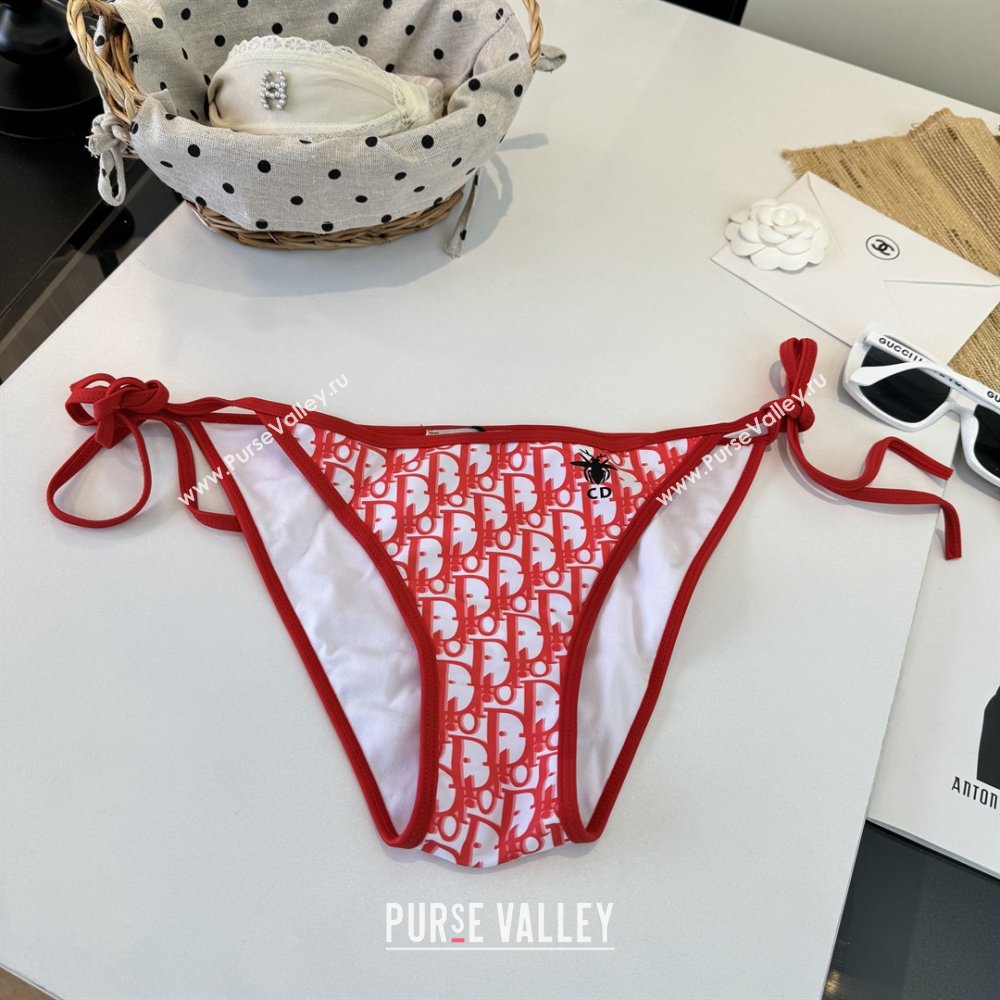 Dior Oblique Two-Pieces Swimwear Red 2026 DR031802 (WM-260318085)