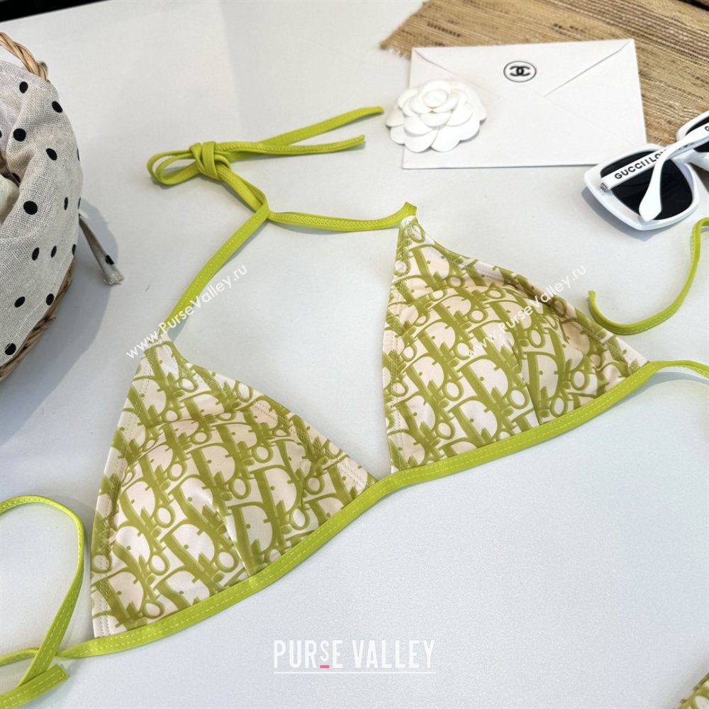 Dior Oblique Two-Pieces Swimwear Green 2026 DR031802 (WM-260318086)