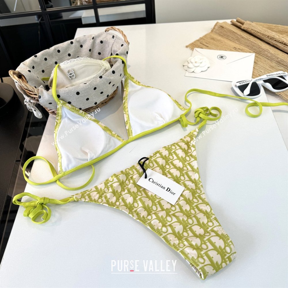 Dior Oblique Two-Pieces Swimwear Green 2026 DR031802 (WM-260318086)