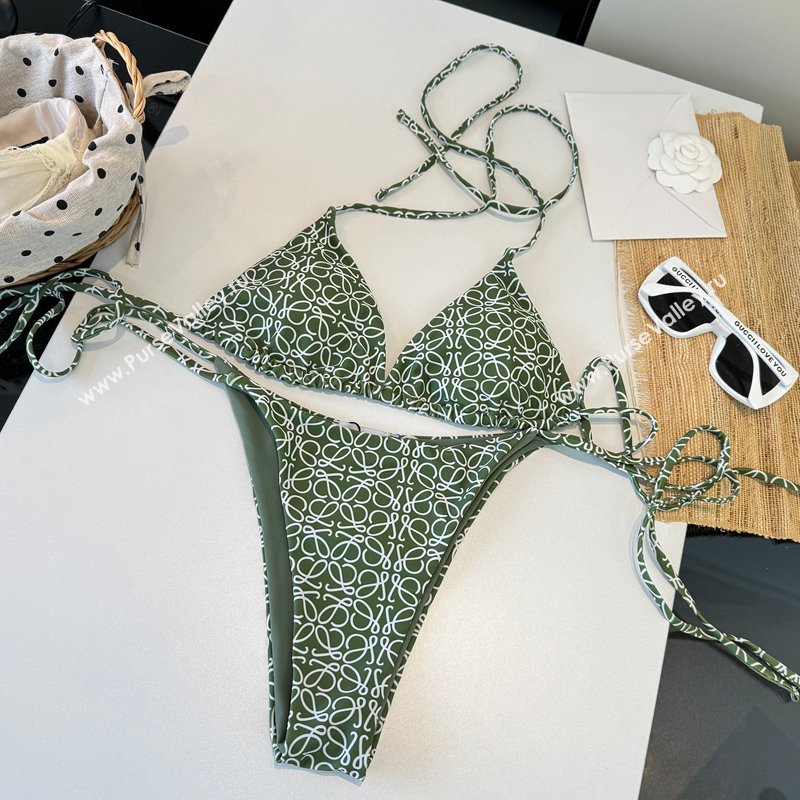 Loewe Two-Pieces Swimwear Green 2026 LW031802 (WM-260318081)