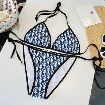 Dior Oblique Two-Pieces Swimwear Blue/White 2026 DR031802 (WM-260318083)