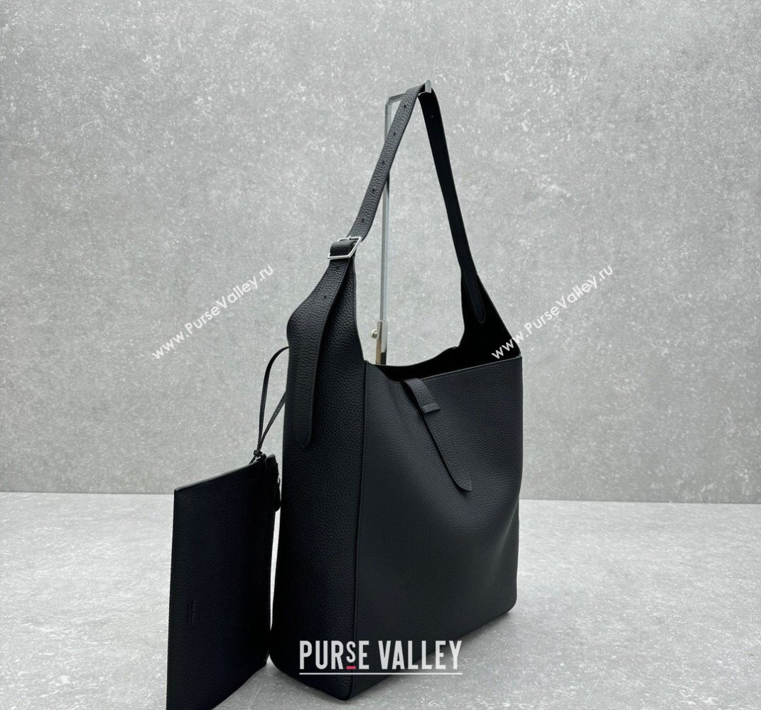 The Row Blake Hobo in Grained Leather Black 2025 1726 (ningm-250408066)