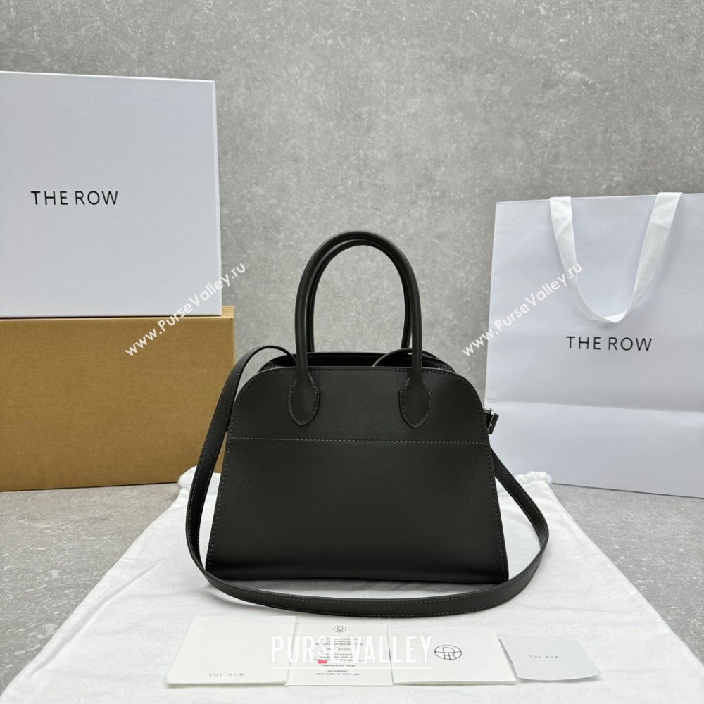 The Row Margaux 10 Small Tote Bag in Smooth Leather Koala Grey 2025 1831 (ningm-250408052)