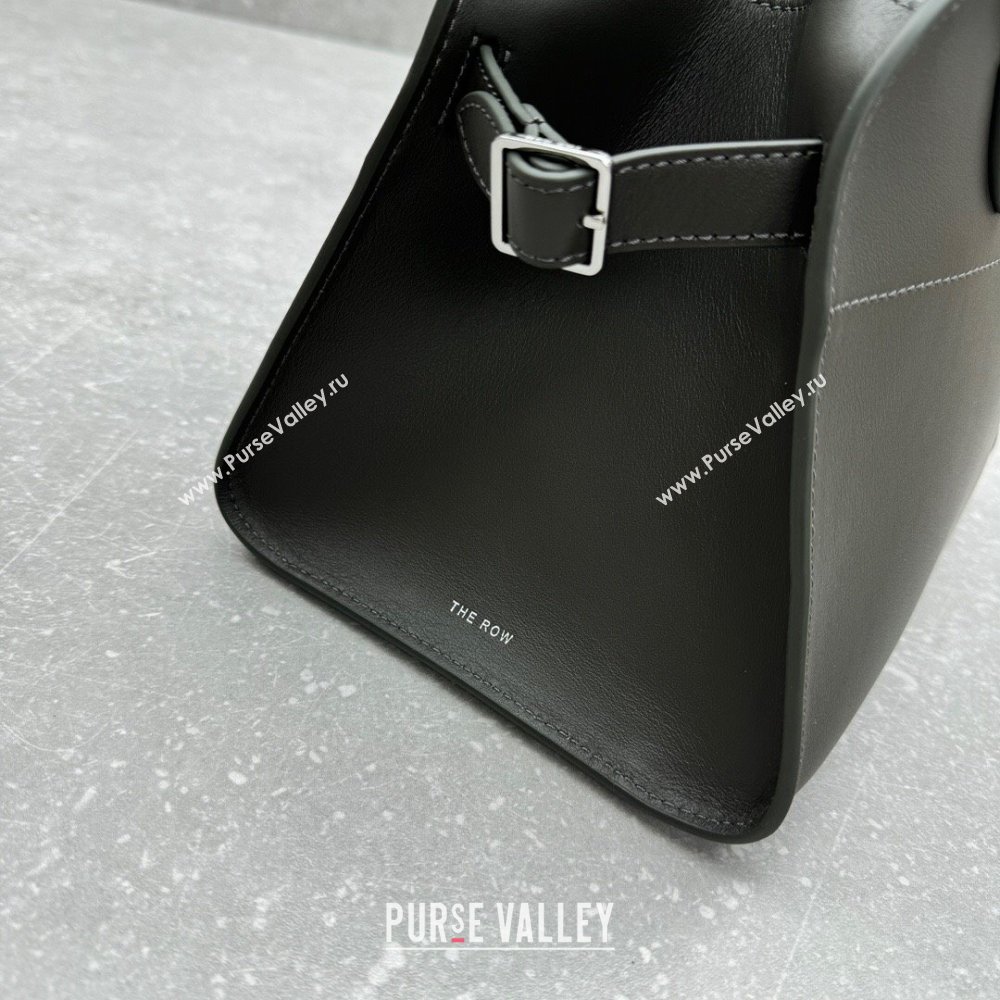 The Row Margaux 10 Small Tote Bag in Smooth Leather Koala Grey 2025 1831 (ningm-250408052)