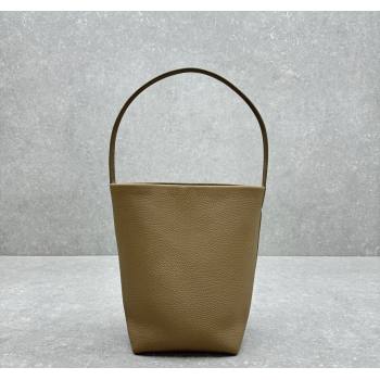 The Row Medium N/S Park Tote Bag in Grained Leather Beige 2025 1822 (ningm-250520109)
