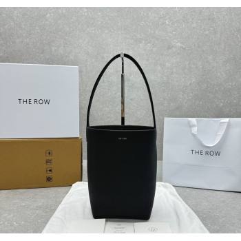 The Row Small N/S Park Tote Bag in Grained Leather Black 2025 1822 (ningm-250520111)