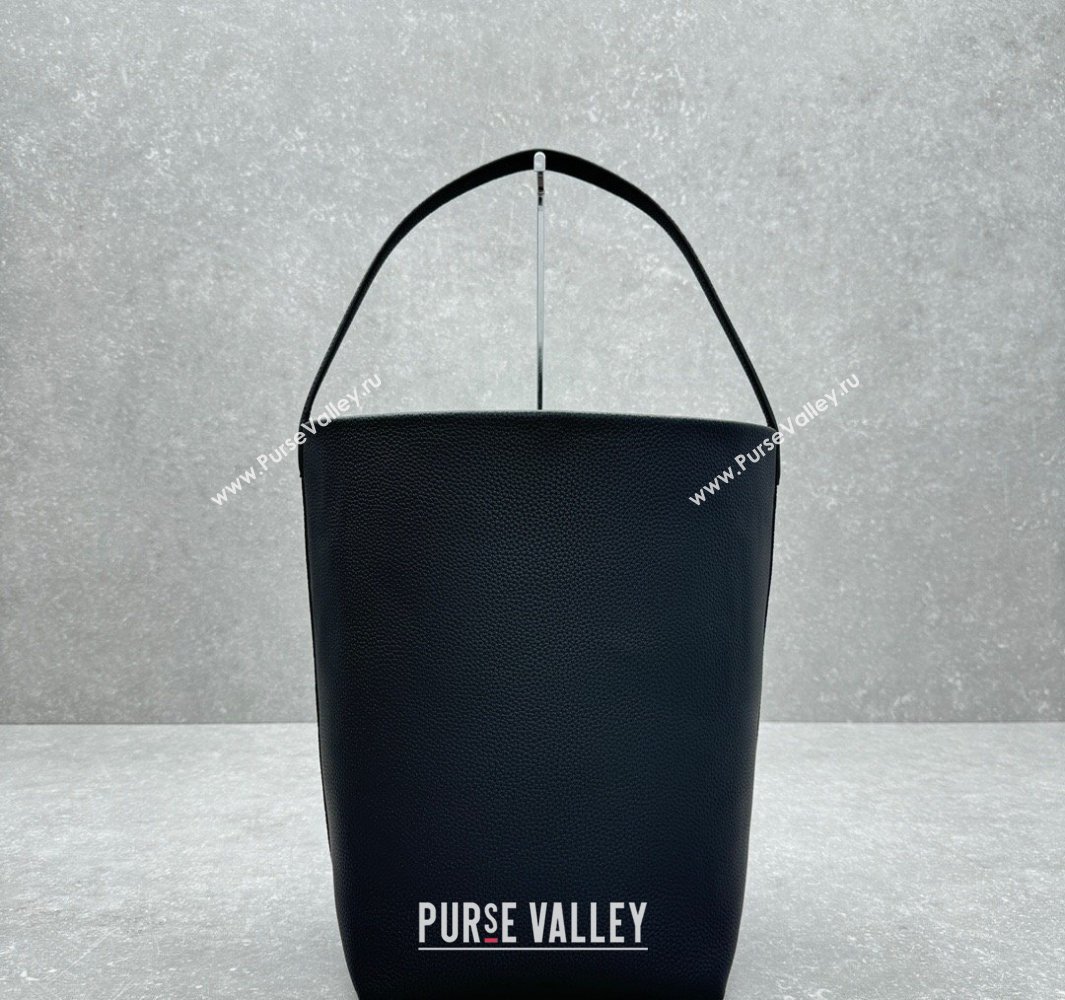 The Row Large N/S Park Tote Bag in Grained Leather Black 2025 1822 (ningm-250520101)