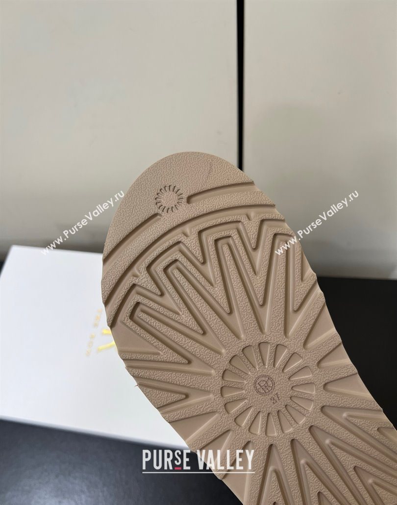 The Row Suede Platform Slides Sandal Yellow 2025 0603 (HQG-250604109)