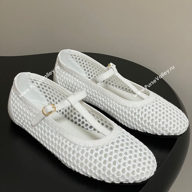 The Row Mesh T Ballet Flats White 2025 TR071002 (MD-250710120)