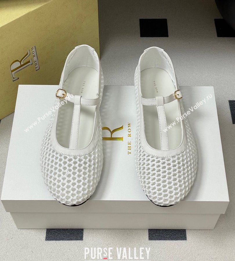 The Row Mesh T Ballet Flats White 2025 TR071002 (MD-250710120)