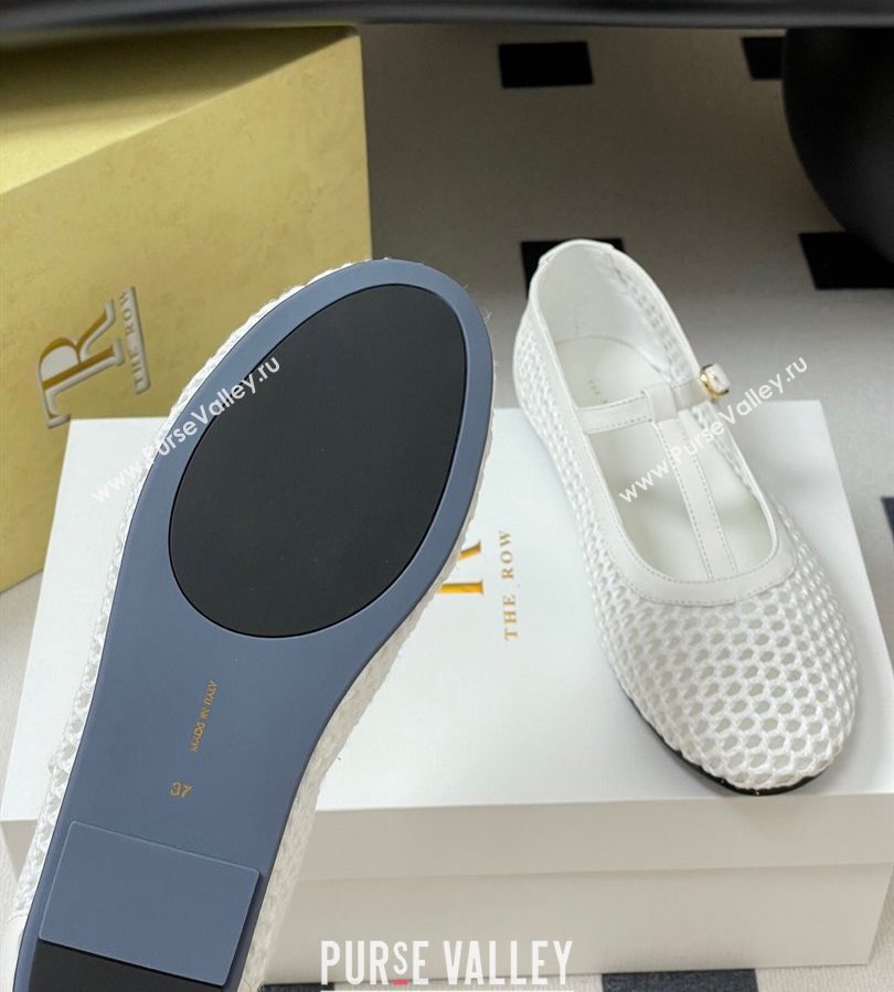 The Row Mesh T Ballet Flats White 2025 TR071002 (MD-250710120)