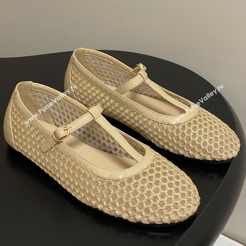 The Row Mesh T Ballet Flats Beige 2025 TR071002 (MD-250710121)