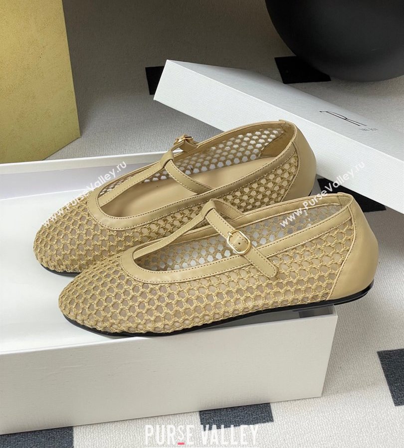 The Row Mesh T Ballet Flats Beige 2025 TR071002 (MD-250710121)