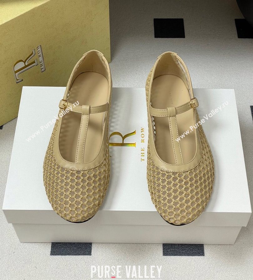 The Row Mesh T Ballet Flats Beige 2025 TR071002 (MD-250710121)
