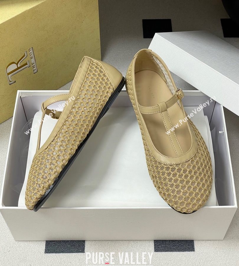 The Row Mesh T Ballet Flats Beige 2025 TR071002 (MD-250710121)