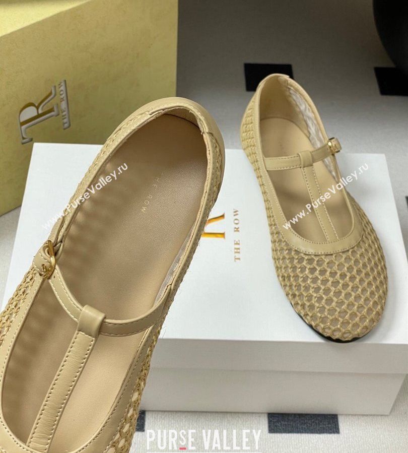 The Row Mesh T Ballet Flats Beige 2025 TR071002 (MD-250710121)