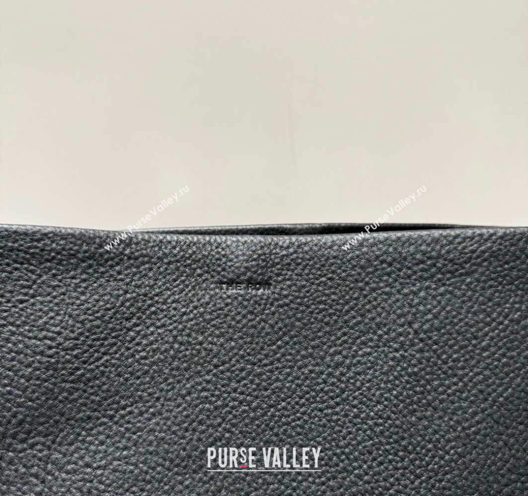 The Row Small N/S Park Tote Bag in Grained Leather Black 2025 0802 (YY-250802056)