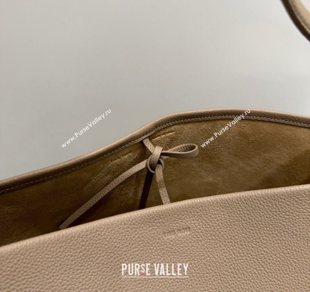 The Row Large N/S Park Tote Bag in Grained Leather Beige 2025 0802 (YY-250802047)