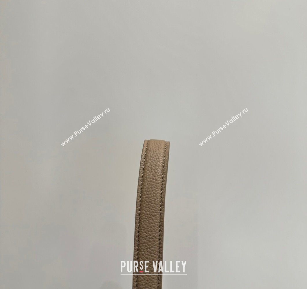 The Row Medium N/S Park Tote Bag in Grained Leather Beige 2025 0802 (YY-250802059)