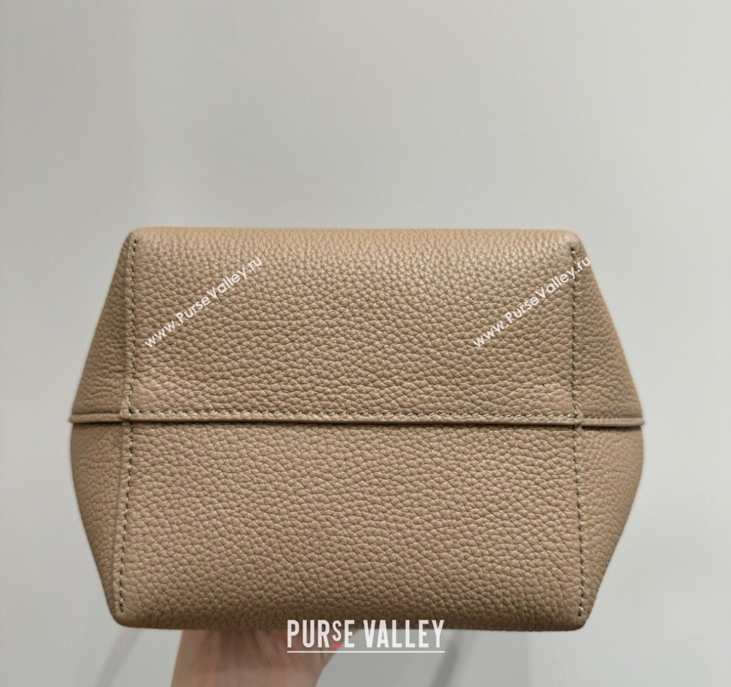 The Row Small N/S Park Tote Bag in Grained Leather Beige 2025 0802 (YY-250802060)