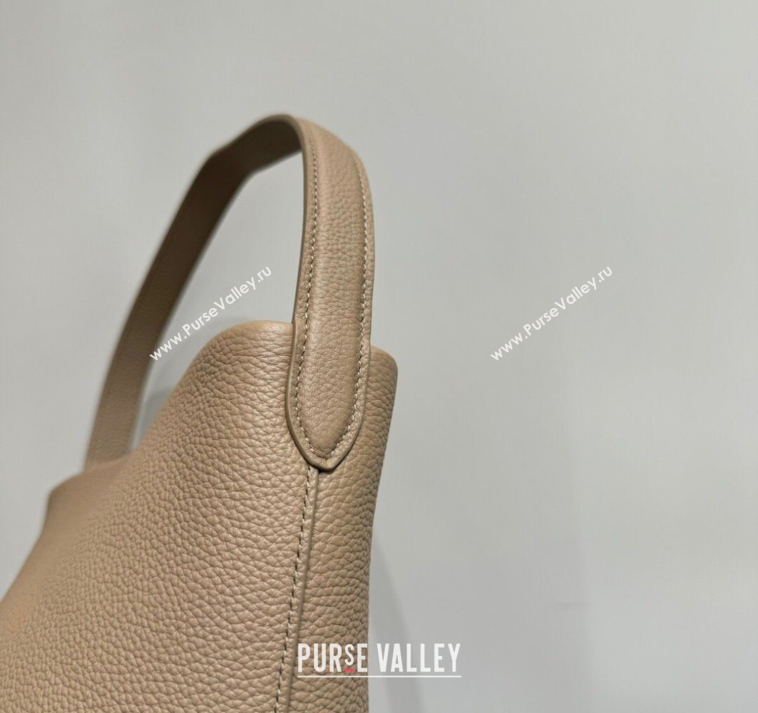 The Row Small N/S Park Tote Bag in Grained Leather Beige 2025 0802 (YY-250802060)